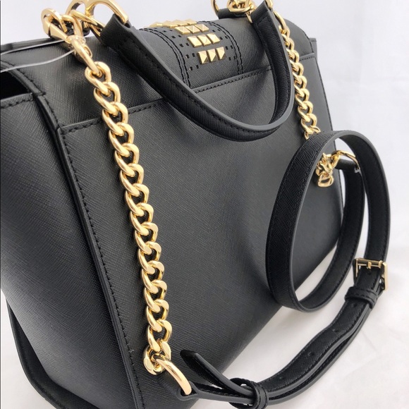 Michael Kors Tina Studded East West Crossbody Blac - Picture 4 of 8